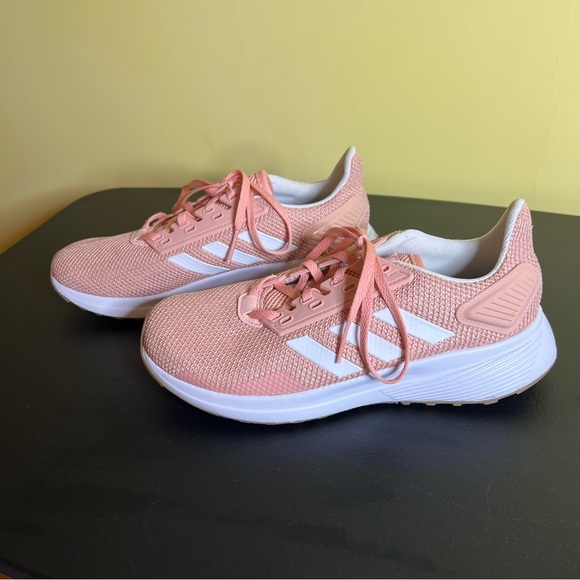 Women’s Adidas Adiwear Ortholite Cloudfoam Running Shoes Peach Pink - Picture 3 of 12
